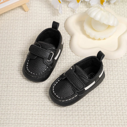 New Unisex Leather Shoes Anti-slip Soft Bottom Baby Boys and Girls Casual Shoes Newborn Toddler First Walkers Crib Shoes 0-18M