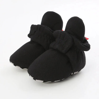 Meckior New Baby Socks Shoes Star Toddler First Walkers Booties Cotton Comfort Soft Anti-slip Warm Infant Baby Boy Girl Shoes