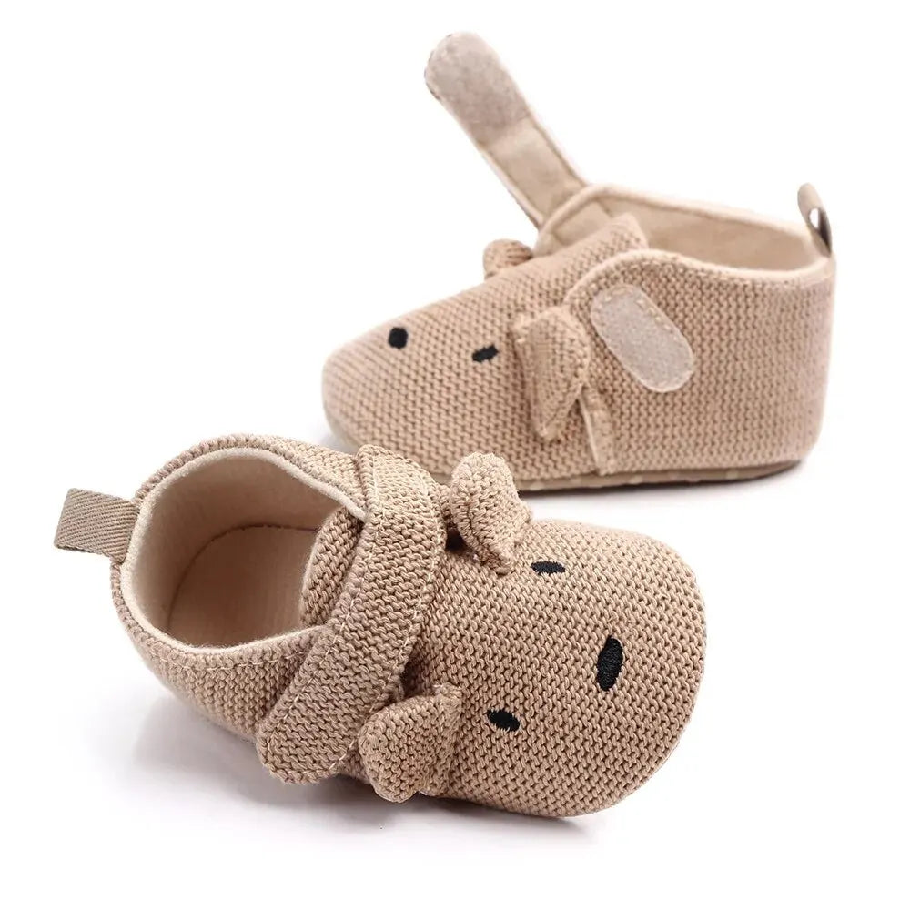 Meckior Baby Slippers Casual Baby Boy Girl Knit Crib Shoes Cartoon Soft Sole Anti-slip Prewalker Reptiles Toddler Baby Shoes