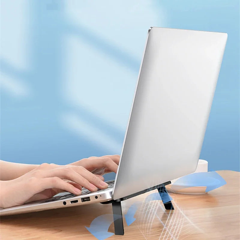 Universal Laptop Riser Stand for Macbook Pro 13 15 Air Lenovo Samsung Notebook Cooling Pad Invisible Laptop Bracket Stands