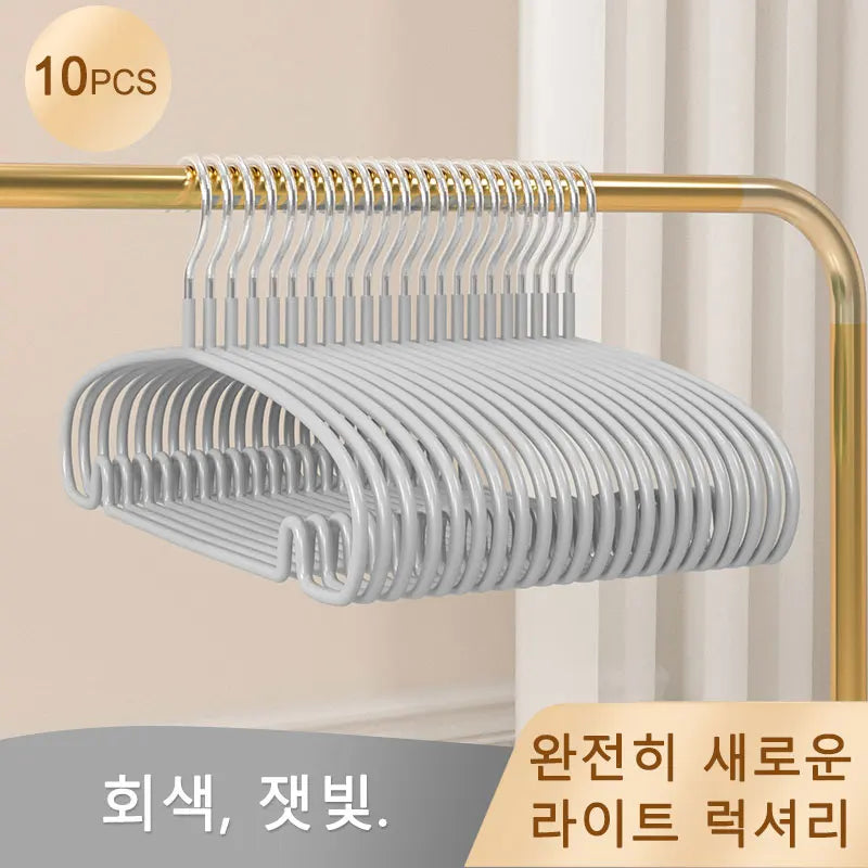 10PCS Simple Clothes Hanger Non Slip Dormitory Household Clothes Hanging to Prevent Clothes Deformation Clothes Storage