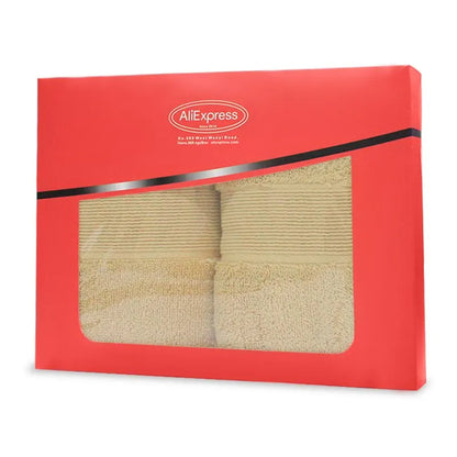 Cotton Towel Bathroom Face Towel Strong Absorbent Soft Non-shedding Adult Towel Thickened Box in Two Packs