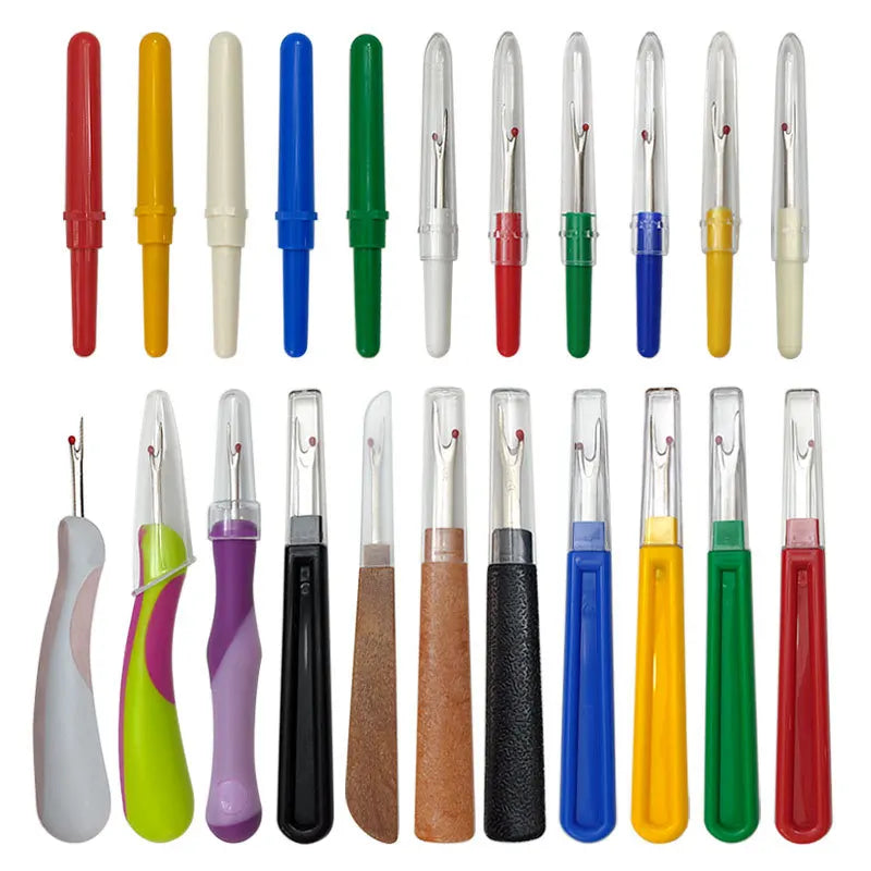 1/4pcs Plastic Handle Craft Thread Cutter Seam Ripper Stitch DIY Knife Needle Arts Sewing Tools Unpicker Sewing Accessories