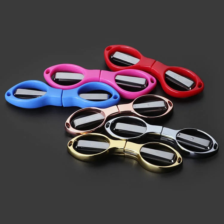 Fishing Line Scissor Portable Folding Safety Scissors Comfortable Zinc Alloy Grip Sharp Stainless Steel Safety Blade