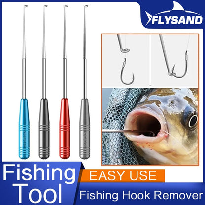 Stainless Steel Easy Fish Hook Remover Safety Fishing Hook Extractor Detacher Rapid Decoupling Device