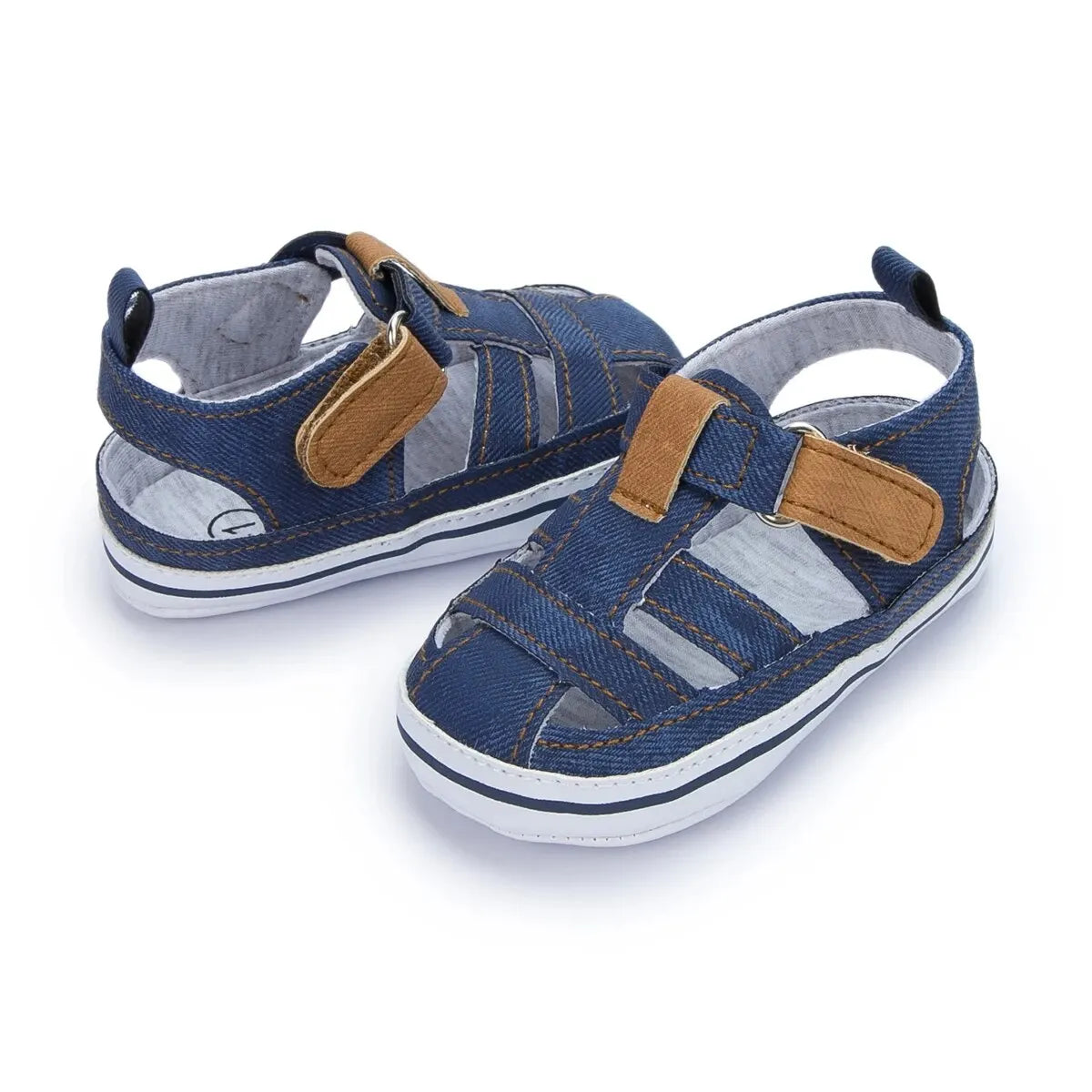 Meckior Baby Canvas Casual Boy Shoes Anti-Slip Rubber Bottom Infant Toddler Newborn First Walker Baby Boy Girl First Sandals