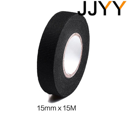 New Width 15mm*15M Electrical Insulation Tape Heat-resistant Wiring Harness PET Bundle Flame Retardant Tape