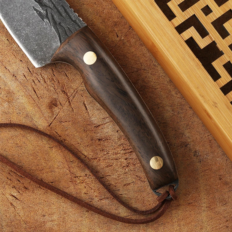 Handmade Forged Stainless Steel Kitchen Chef Boning Knifes Fishing Knife Meat Cleaver Butcher Knife Meat Cleaver Cooking Knives