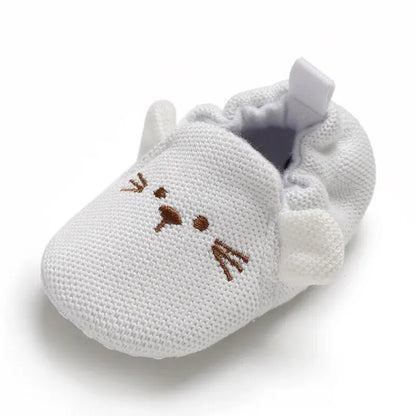 Meckior Baby Slippers Casual Baby Boy Girl Knit Crib Shoes Cartoon Soft Sole Anti-slip Prewalker Reptiles Toddler Baby Shoes