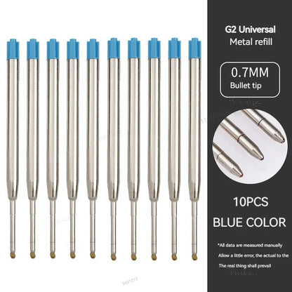 5/10/20pcs L:3.9 In/99mm Ballpoint Pen G2 Refills for Medium Point blue red Black Ink Rods for Writing Office Stationery