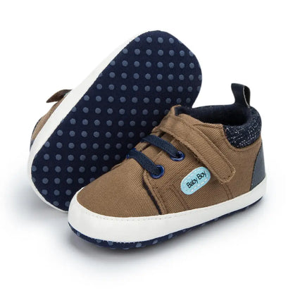 Newborn New Classic Baby Solid Color Canvas Shoes Casual Shoes Anti-slip Soft Cotton Soles Baby Sneakers First Day Toddler Shoes