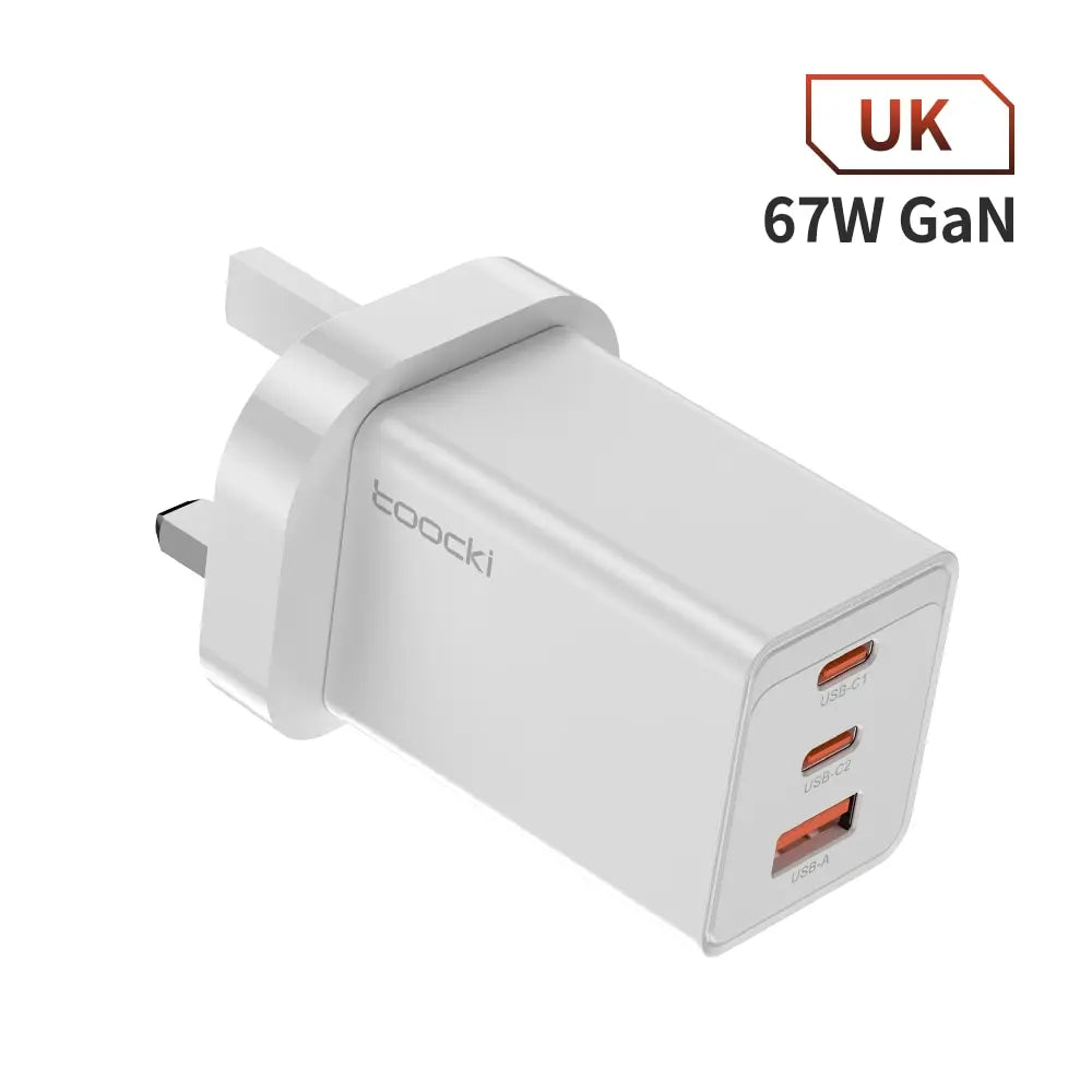 67W GaN USB C Charger 65W Quick Charge QC 4.0 PD 3.0 45W Type C Fast USB Charger For iPhone 16 15 14  Pro Samsung MacBook