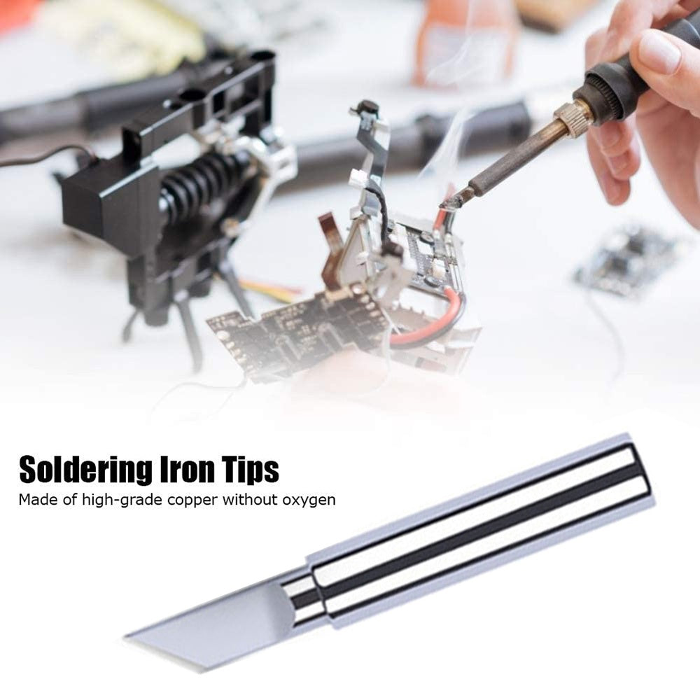 5PCS/10PCS Soldering Iron Tips Soldering Iron Head Set DIY Electric Soldering Iron Replacement Tip Repair