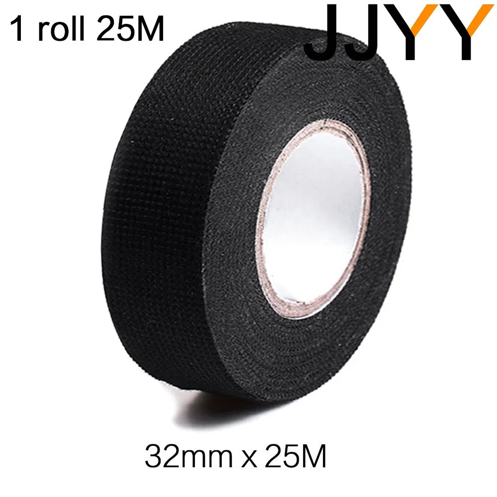 New Width 15mm*15M Electrical Insulation Tape Heat-resistant Wiring Harness PET Bundle Flame Retardant Tape