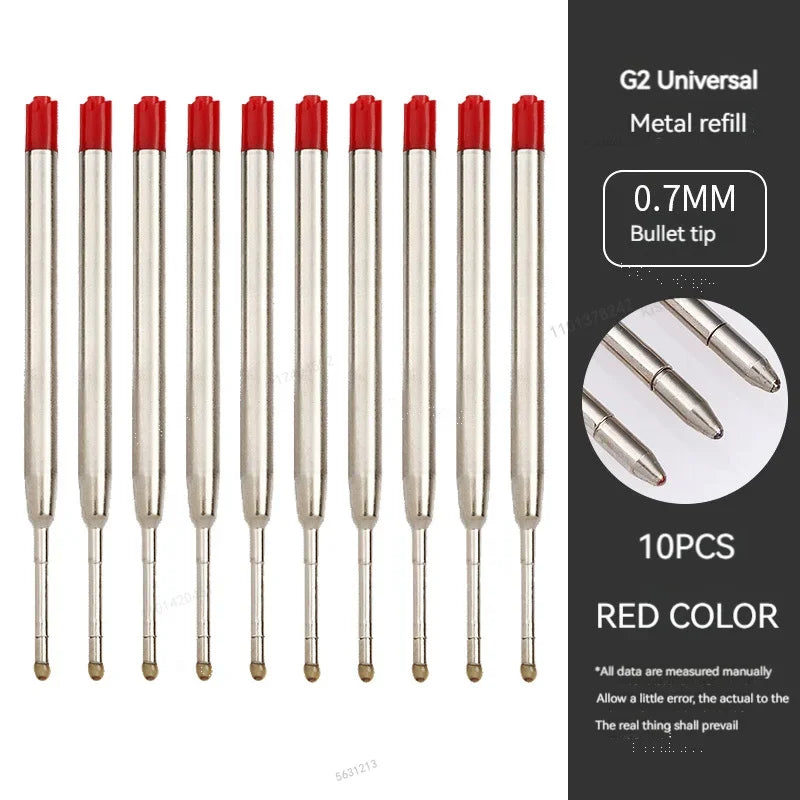 5/10/20pcs L:3.9 In/99mm Ballpoint Pen G2 Refills for Medium Point blue red Black Ink Rods for Writing Office Stationery