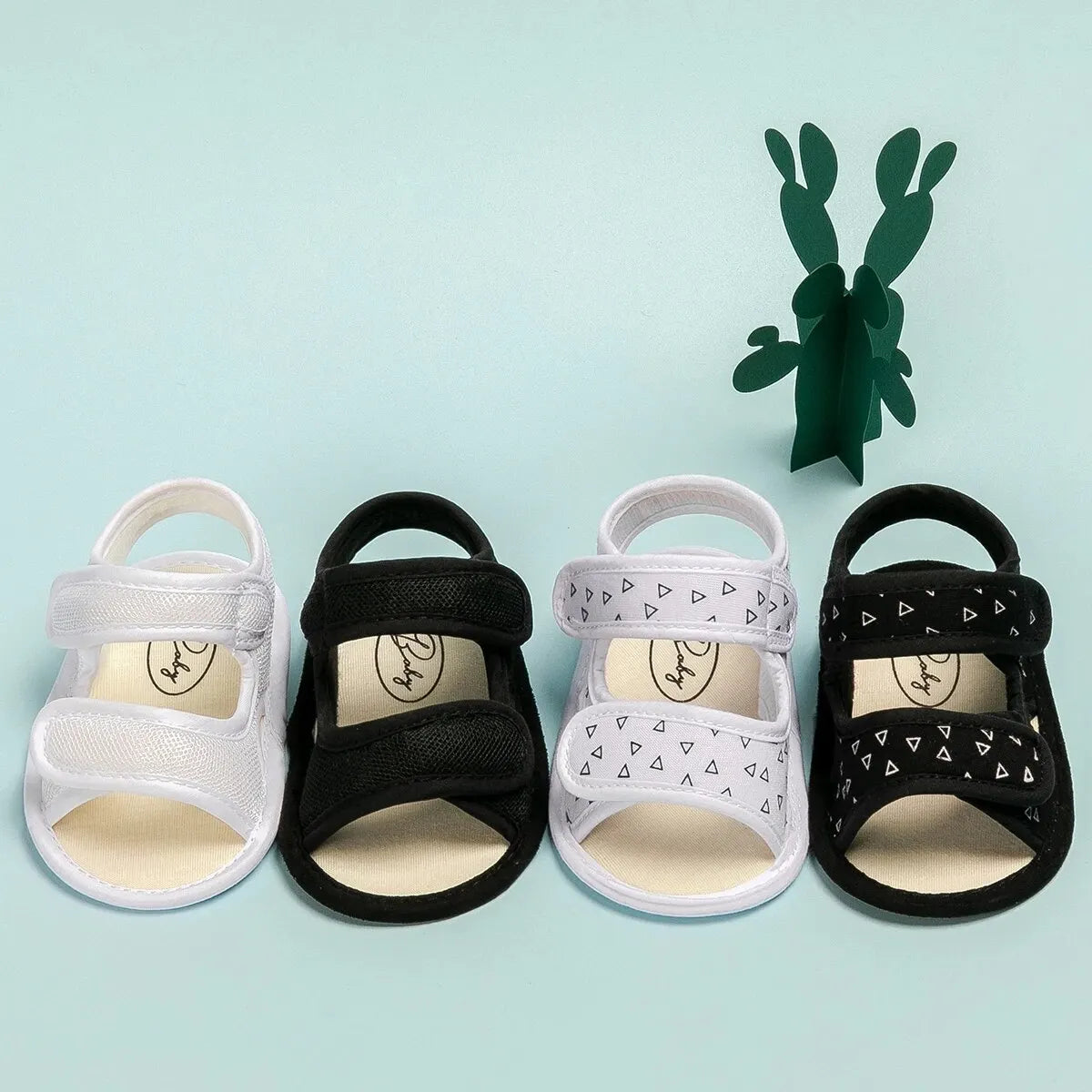 Meckior Summer Baby Flats Canvas Garden Sandals Toddler Sandal Flower Soft Cotton-Padded Anti-Slip Crib Shoes First Walker