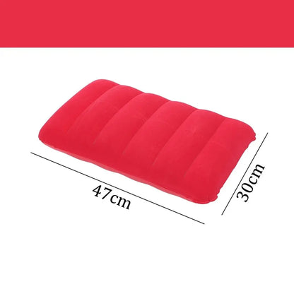 47x30cm Air Cushion Pillows Outdoor Camping Sleep Cushion Folding Square Lnflatable Pillows Travel Backrest Plane Head Rest Big