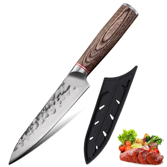 5.5inch Kitchen Knife Stainless Steel Fruit Knife Utility Paring Tomato Steak Knives Forged Boning Knife Kitchen Tools Cookware