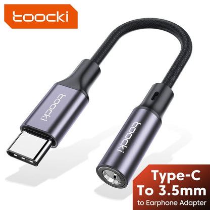 USB Type C 3.5 Jack Earphone Adapter USB C to 3.5mm Headphones AUX Audio Cable For Huawei P30 Xiaomi Mi 10 9 Es