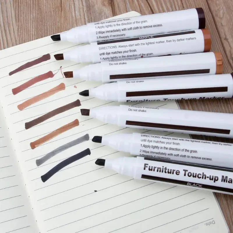 12/17/21Pcs Furniture Touch Up Kit Markers amp Filler Sticks Wood Scratches Restore patch paint pen wood composite repair