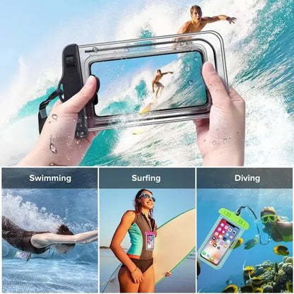 Waterproof Phone Case Swimming Water Proof Bag Universal Underwater Phone Protector Pouch PV Cover for iPhone 12 Pro Xs Max XR X