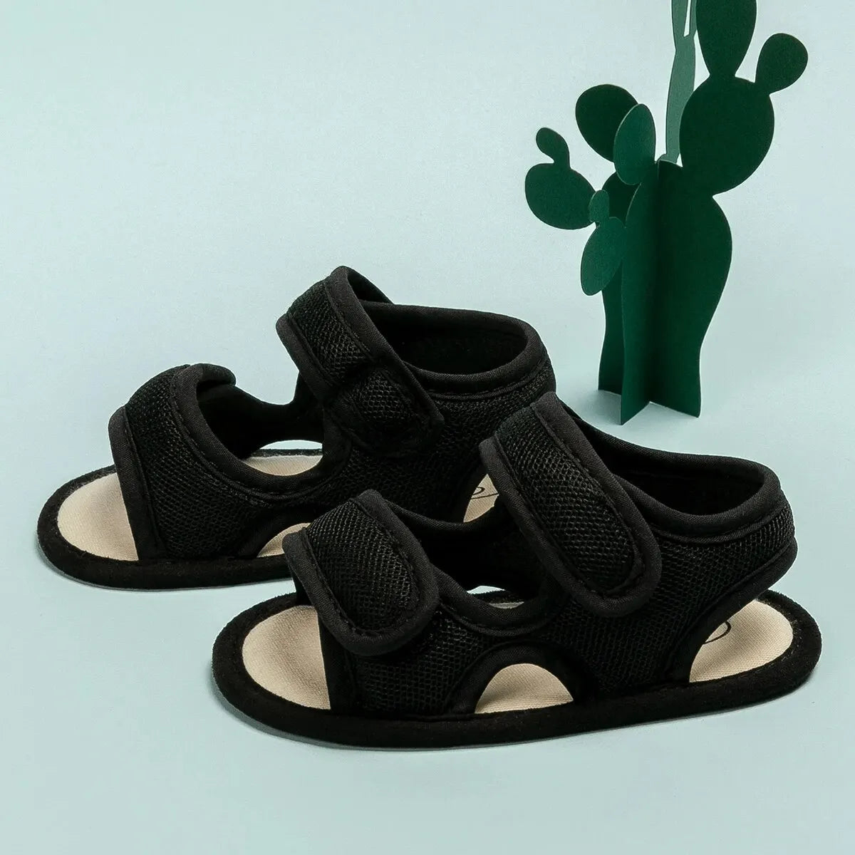 Meckior Summer Baby Flats Canvas Garden Sandals Toddler Sandal Flower Soft Cotton-Padded Anti-Slip Crib Shoes First Walker