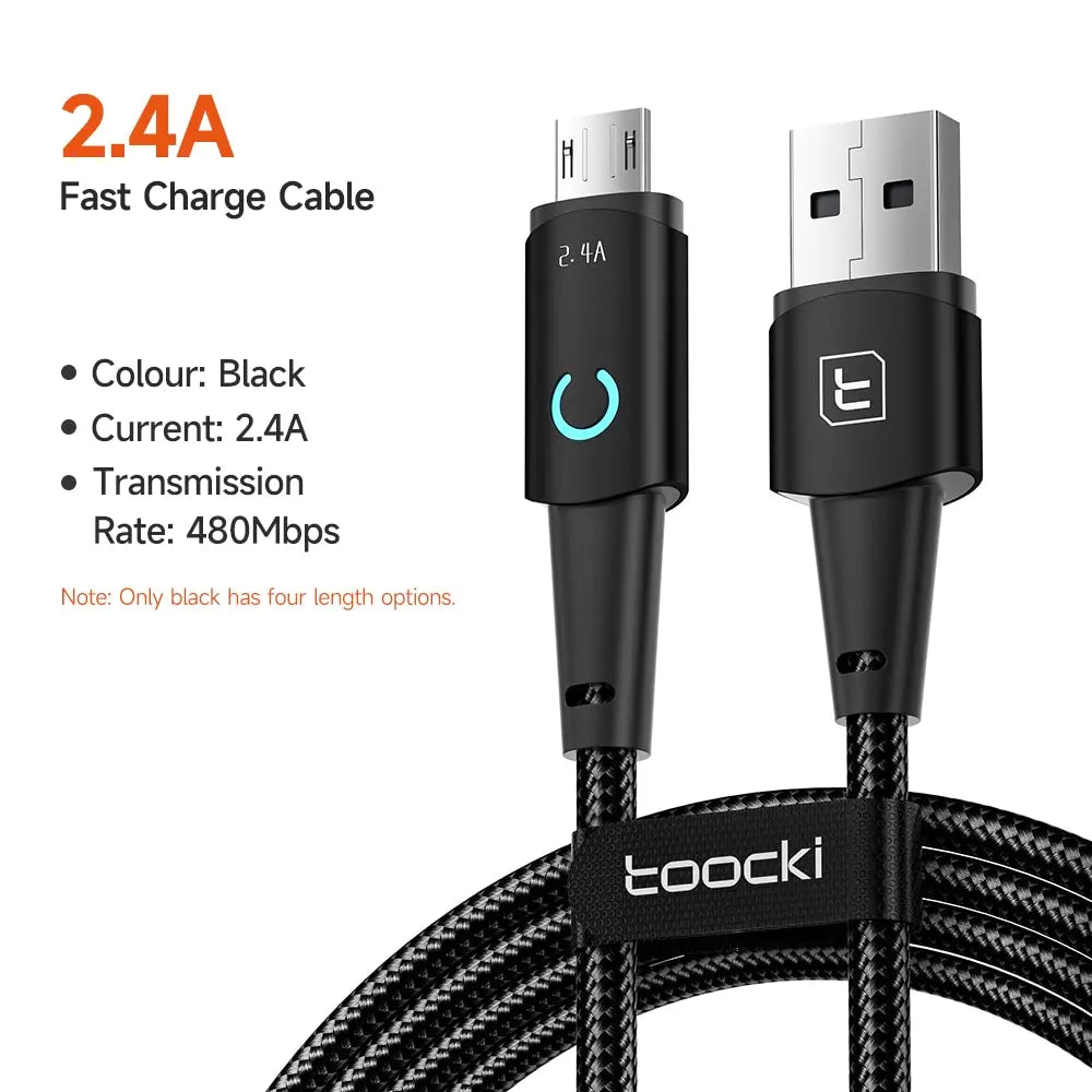 USB A to Type C or Lightning  for iPhone 14 13 12 Pro Max 8 7 plus Xiaomi Led Charger Cable USB C  Fast Charging Wire