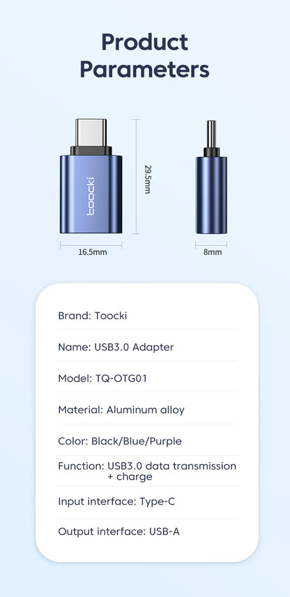 OTG USB 3.0 To Type C Adapter Micro To Type C Male To USB 2.0 Female Converter for Macbook Xiaomi Samsung OTG Connector