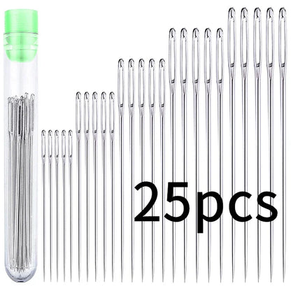 15/25pcs Sewing Needles Household Funiversal Stainless Steel Darning Hand Sewing Needles DIY Embroidery Tools Crafts Accessories