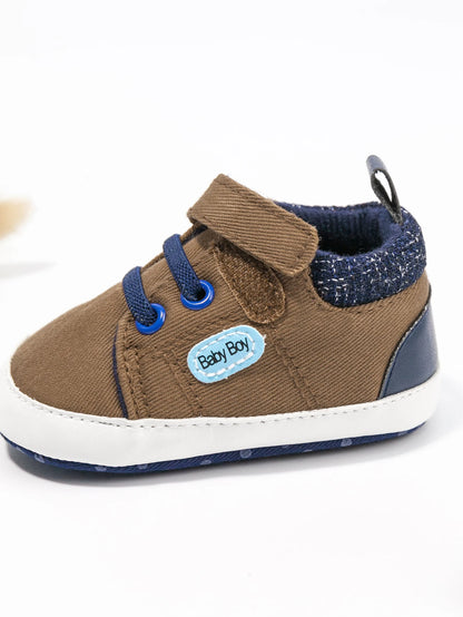 Newborn New Classic Baby Solid Color Canvas Shoes Casual Shoes Anti-slip Soft Cotton Soles Baby Sneakers First Day Toddler Shoes