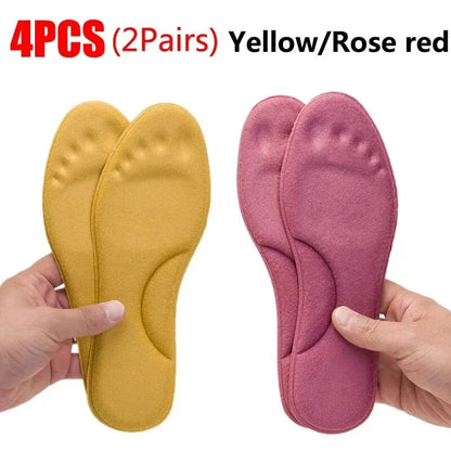 2Pairs Self Heating Insoles Thermostatic Thermal Insole Massage Memory Foam Arch Support Shoe Pad Heated Pads Winter Men Women