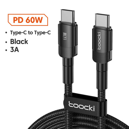 100W Type C to USB C Cable PD 3.0 Quick Charge 4.0 Fast Charging Type C to Type C for iPhone 15 Macbook Samsung Xiaomi