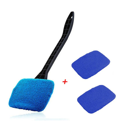 Car Window Cleaner Brush Kit Windshield Cleaning Wash Tools Inside Interior Auto Glass Wiper with Long Handle Car Accessories