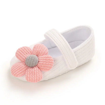 Meckior New Baby Girls Shoes Flower Bow Tie Princess Shoes Non-Slip Toddler First Walker Newborn Infants Girl Shoes Comfortable