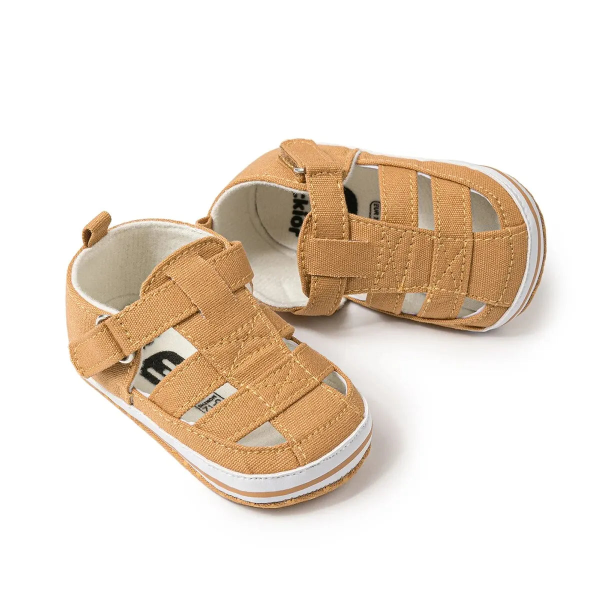 Meckior Canvas Baby Boys Girls Sandals Newborn Casual Breathable Shoes Newborn Toddler First Walkers Baby Shoes 0-18M