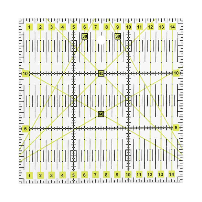 1/2pcs 15cm Quilting Patchwork Ruler Fabric Cloth Cutting Ruler