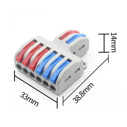 STONEGO 2 In 4/6/8 Several Out Quick Wiring Connector Universal Splitter Wiring Cable Pushin Can Matched Butt Home Terminal Bloc