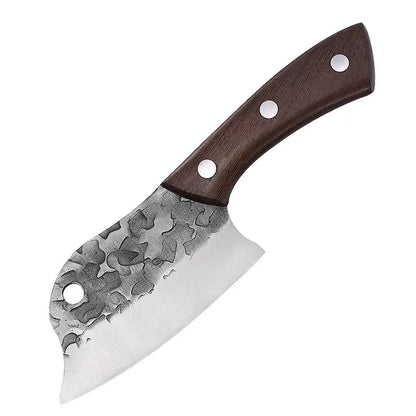 Meat Cleaver Hand Forged Full Tang Kitchen Knife Ultra Sharp Chef Knife Boning Knife Butcher Knife for Kitchen BBQ