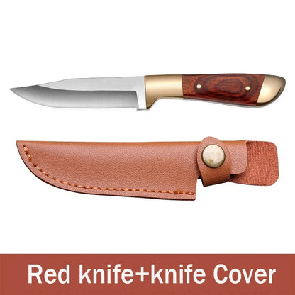 Boning Knife Meat Cleaver Stainless Steel Kitchen Mongolian Hand Meat Knife Roasted Whole Lamb Steak Knife with Knife Cover