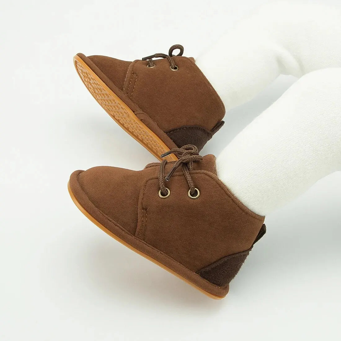 Meckior Baby Booties Girls Boys Shoes Infant Cotton Anti-slip Rubber Sole Toddler Crib First Walker Winter Baby Shoes 4-Colors