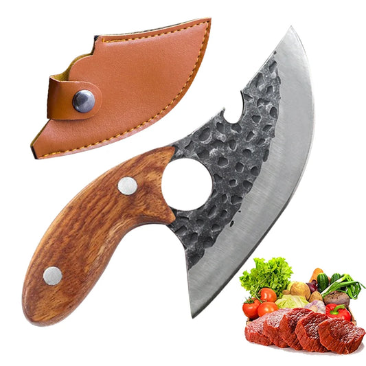 Multifunctional Knife Meat Cleaver Bone Cleaver Forging Knife Stainless Steel Kitchen Knife Cooking Tools BBQ