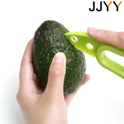 3 in 1 Avocado Slicer Shea Corer Butter Fruit Peeler Cutter Pulp Separator Plastic Knife Kitchen Vegetable Tools