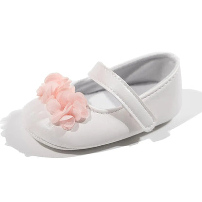 Newborn Baby Girl Princess Shoes Bow Tie Flat Bottomed Bean Shoes Shallow Mouthed Soft Casual Toddler Girls Shoes 0-18M