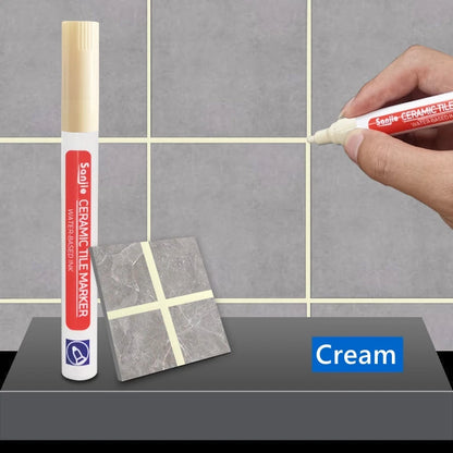 Waterproof White Grout Tile Pen Wall Grout Restorer Marker Pen for Bathroom Wall Floor Decontamination Seam Repair Pens