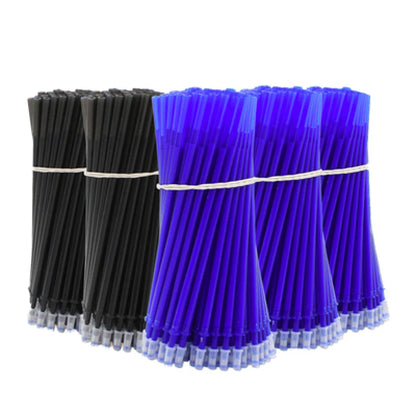 30/50/100Pcs/Lot 0.5mm Gel Pen Erasable Pen Refill Rod Set  Blue Black Ink Shool Washable Handle Writing Stationery Supplies