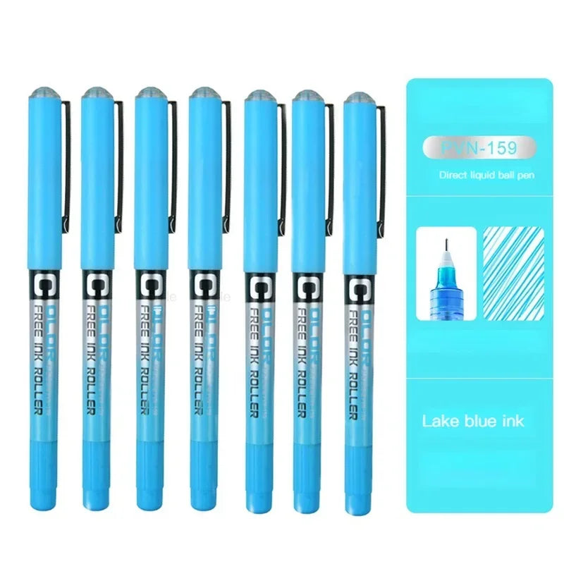 7pcs Precise Roller ball Pens,0.28/0.38/0.5mm Extra Fine Nib Liquid Ink Ballpoint Pen,for Writing School Office Stationary