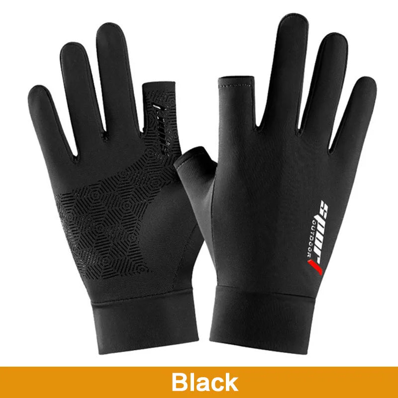 Fishing Catching Gloves Protect Hand Professional Release Anti-slip Fish Gloves Anti-UV Men Women Ice Cool Fishing Glove