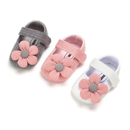 Meckior New Baby Girls Shoes Flower Bow Tie Princess Shoes Non-Slip Toddler First Walker Newborn Infants Girl Shoes Comfortable