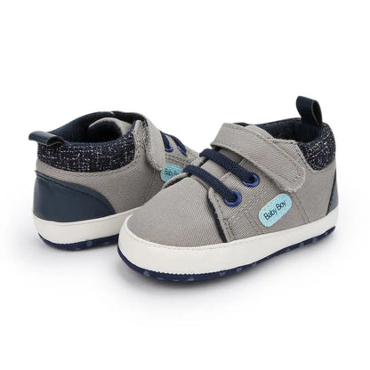 Newborn New Classic Baby Solid Color Canvas Shoes Casual Shoes Anti-slip Soft Cotton Soles Baby Sneakers First Day Toddler Shoes