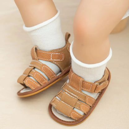 Meckior Summer Baby Shoes Baby Boy Girl Sandal Non-slip Rubber Sole Infant First Walkers Toddler Casual Baby Boy Garden Sandals